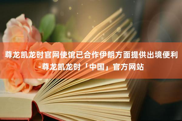 尊龙凯龙时官网使馆已合作伊朗方面提供出境便利-尊龙凯龙时「中国」官方网站